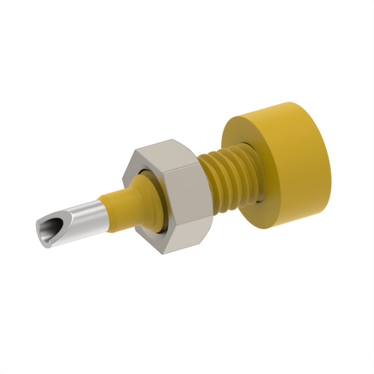BANANA / 2MM SERIE FEMALE DLPI INSULATED YELLOW
