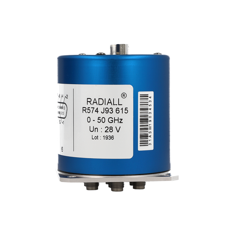SP6T Terminated Ramses SMA2.9 40GHz Latching Self-cut-off Auto-reset Indicators 28Vdc Positive common Diodes D-sub connector
