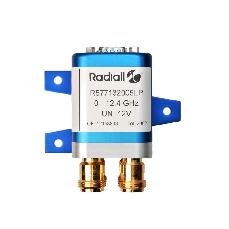 DPDT Ramses Low PIM N 12.4GHz Failsafe 28Vdc TTL Diodes D-sub connector with bracket