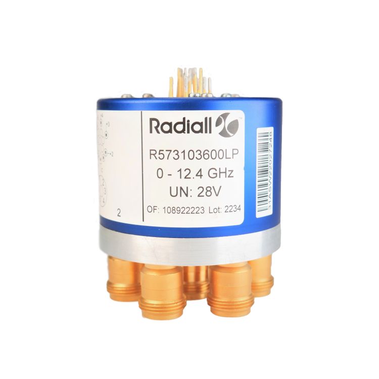 SP4T Ramses Low PIM N 12.4GHz Latching 12Vdc Positive common Diodes Pins Terminals