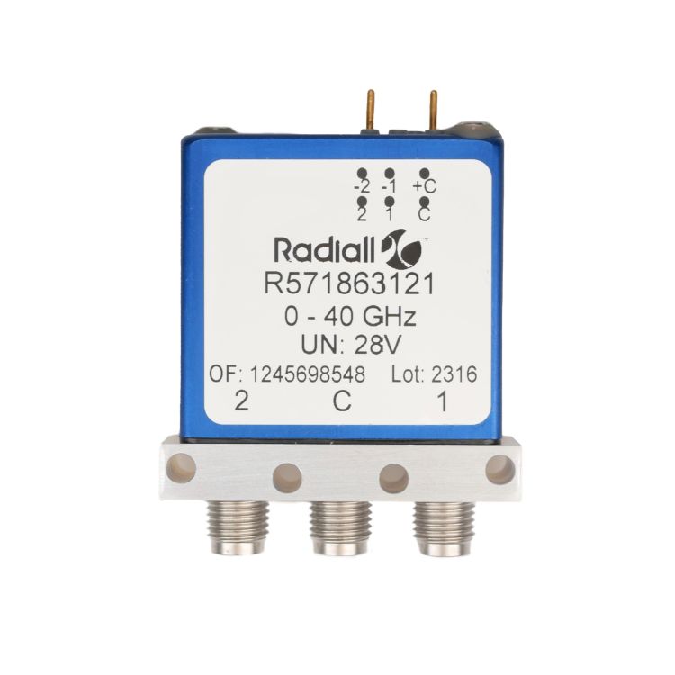 SPDT Thermal vacuum SMA 22GHz Latching Self-cut-off Indicators 28Vdc Positive common Diodes Pins Terminals