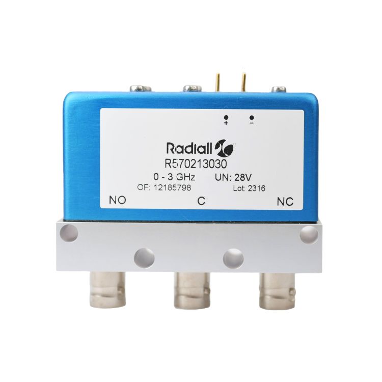 SPDT Ramses BNC 3GHz Latching Self-cut-off Indicators 12Vdc Positive common Diodes Pins Terminals