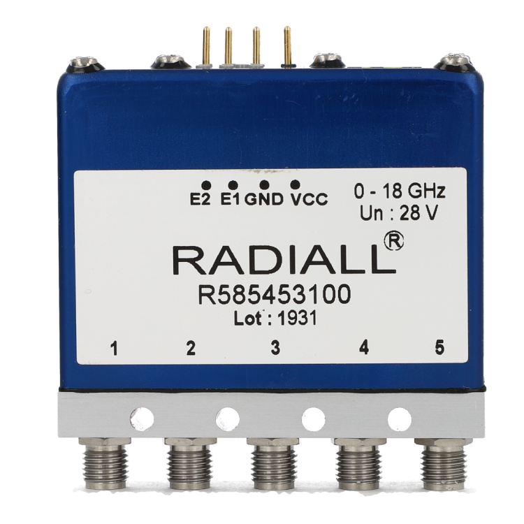 DP3T Ramses SMA 3GHz Latching Self-cut-off Indicators 12Vdc TTL Diodes Pins terminals