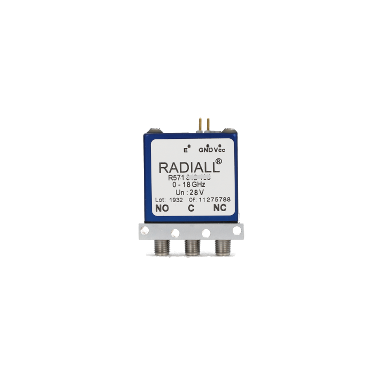 Cryogenic SPDT Ramses SMA 18GHz Latching 28Vdc Pins Terminals Bipolar Actuator Command