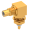SMC / RIGHT ANGLE JACK RECEPTACLE MALE GOLD FRONT MOUNT