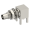 SMC / RIGHT ANGLE JACK RECEPTACLE MALE NICKEL