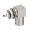 SMB / RIGHT ANGLE PLUG RECEPTACLE FEMALE NICKEL FRONT MOUNT
