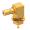 SSMB / RIGHT ANGLE JACK RECEPTACLE MALE GOLD FRONT MOUNT