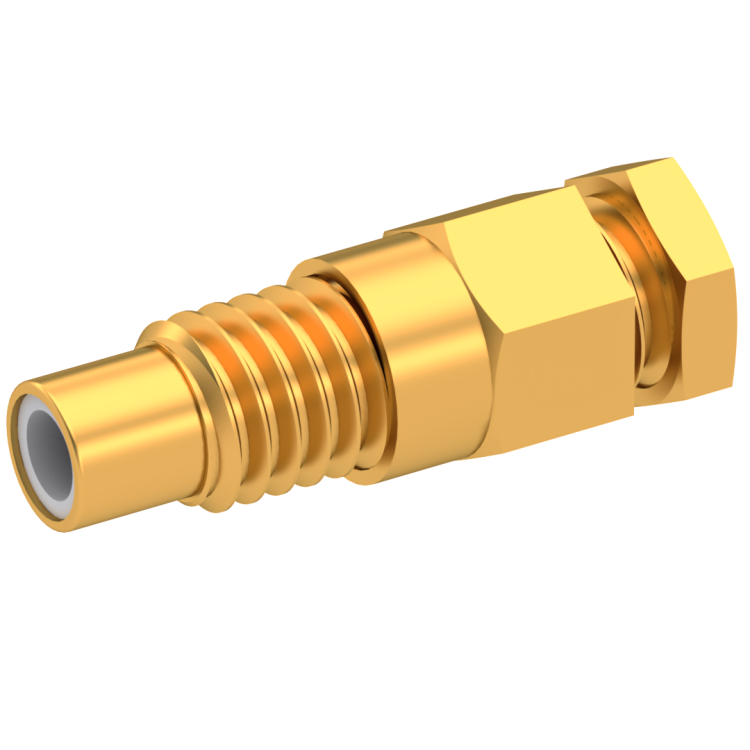 SMC / STRAIGHT JACK MALE SOLDER CLAMP FOR .085''/50 SR GOLD