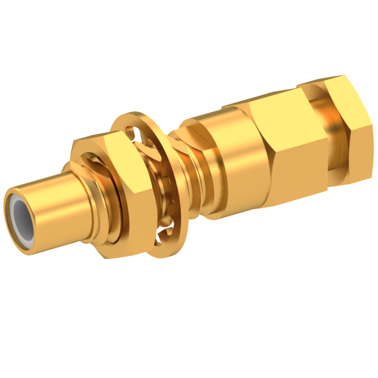 SMC / STRAIGHT JACK MALE SOLDER CLAMP FOR .085''/50 SR GOLD