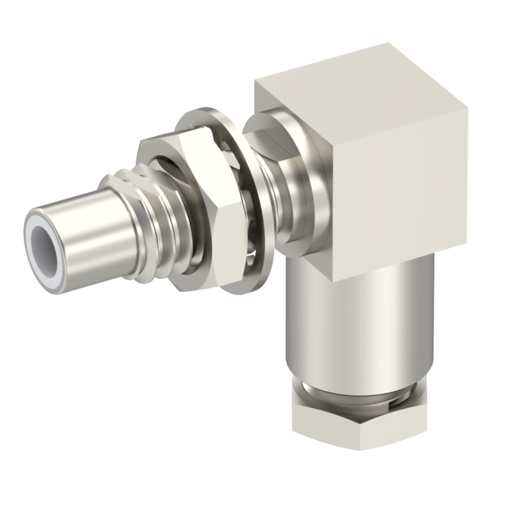 SMC / RIGHT ANGLE JACK MALE SOLDER CLAMP FOR .141''/50 SR NICKEL