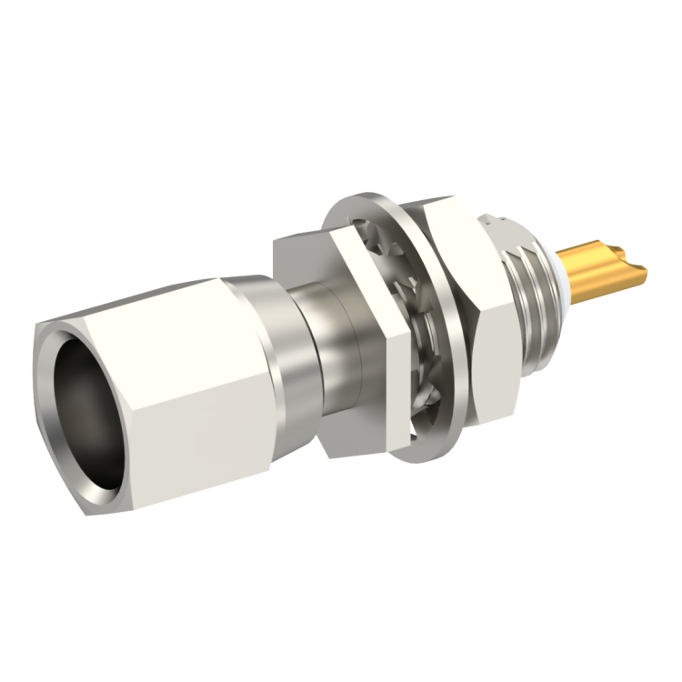 SMC / STRAIGHT PLUG RECEPTACLE FEMALE NICKEL FRONT MOUNT