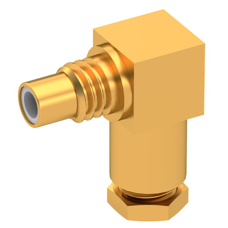 SMC / RIGHT ANGLE JACK MALE SOLDER CLAMP FOR .141''/50 SR GOLD