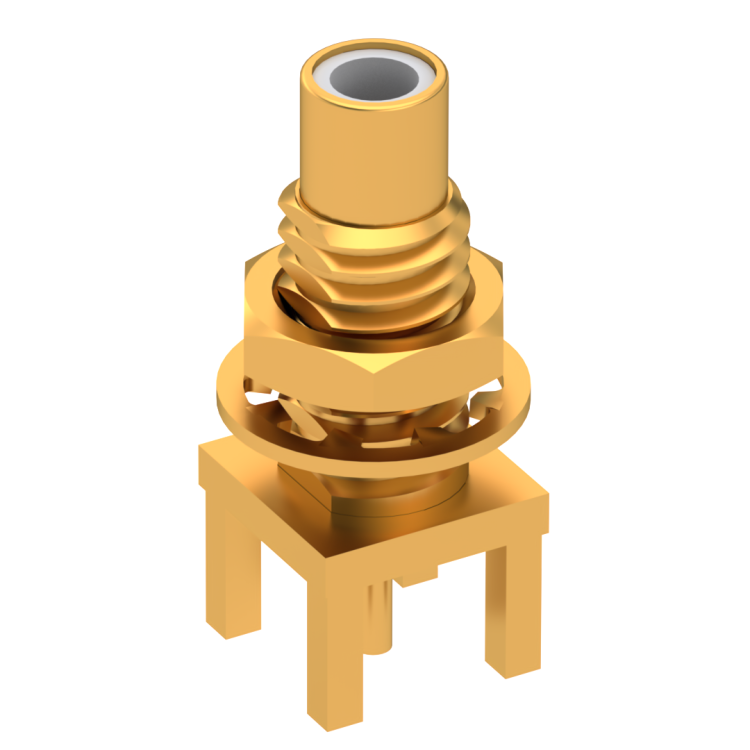 SMC / STRAIGHT JACK RECEPTACLE MALE GOLD