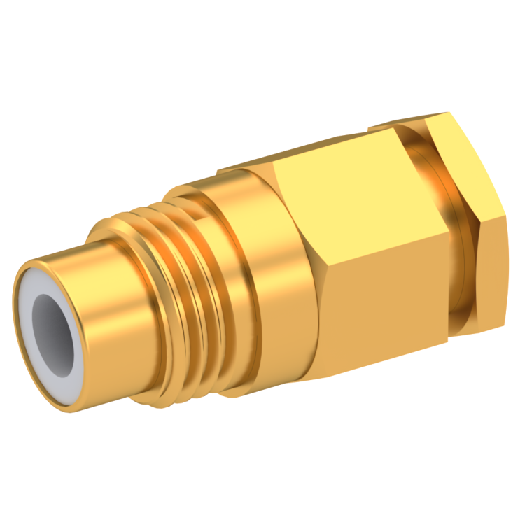 75 OHM / STRAIGHT JACK MALE CLAMP TYPE FOR 3.8/95 S GOLD
