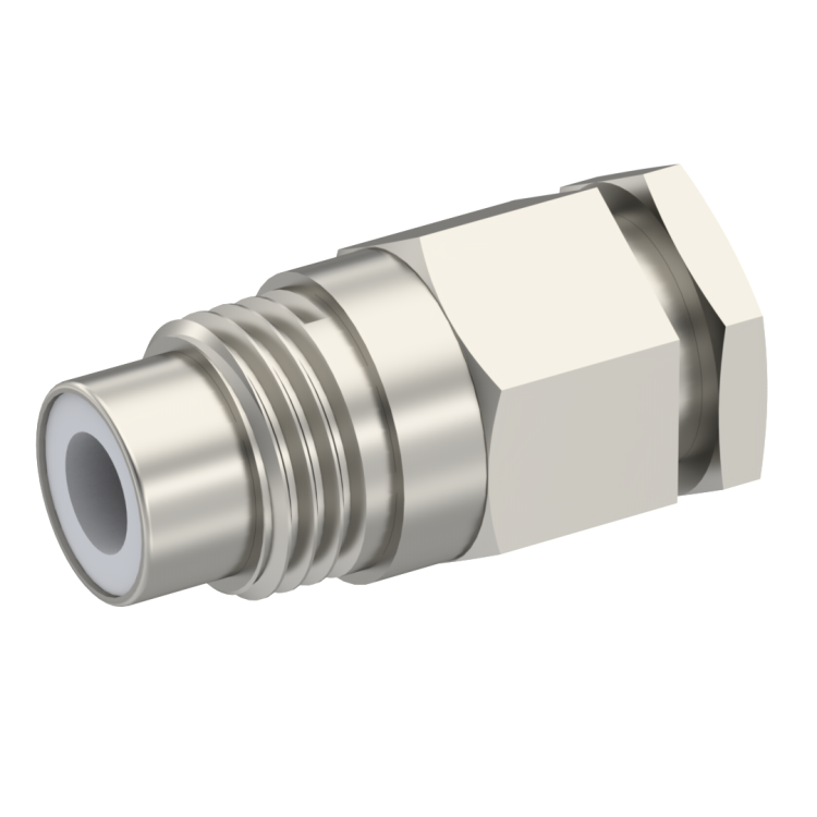 75 OHM / STRAIGHT JACK MALE CLAMP TYPE FOR 3.8/95 S NICKEL 75 OHM / STRAIGHT JACK MALE CLAMP TYPE FOR 3.8/95 S NICKEL