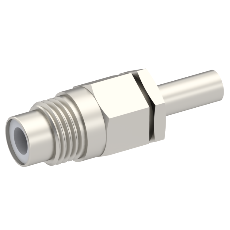 75 OHM / STRAIGHT JACK MALE CRIMP TYPE FOR 2.6/75 S NICKEL