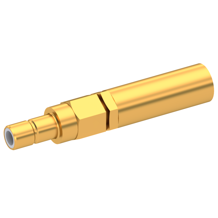 SMB / STRAIGHT JACK MALE CRIMP TYPE FOR 2.6/50 S CABLE GOLD