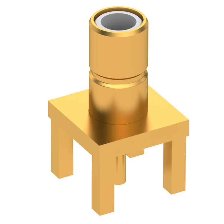 SMB / STRAIGHT JACK RECEPTACLE MALE GOLD QPL MIL-39012