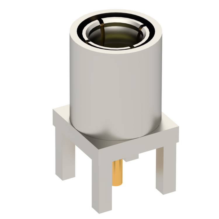 SMB / STRAIGHT PLUG RECEPTACLE FEMALE NICKEL