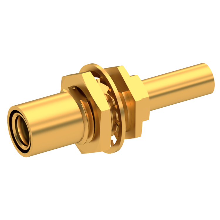 SMB / STRAIGHT PLUG FEMALE CRIMP TYPE FOR 2.6/50 S CABLE GOLD