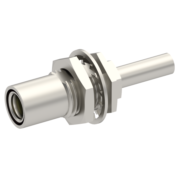 SMB / STRAIGHT PLUG FEMALE CRIMP TYPE FOR 2/50 D CABLE NICKEL SMB / STRAIGHT PLUG FEMALE CRIMP TYPE FOR 2/50 D CABLE NICKEL