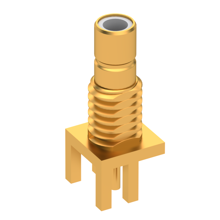 SMB / EDGE CARD JACK MALE GOLD FOR .062 PCB