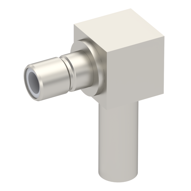 SMB / RIGHT ANGLE JACK MALE CRIMP TYPE FOR 2/50 D CABLE NICKEL SMB / RIGHT ANGLE JACK MALE CRIMP TYPE FOR 2/50 D CABLE NICKEL