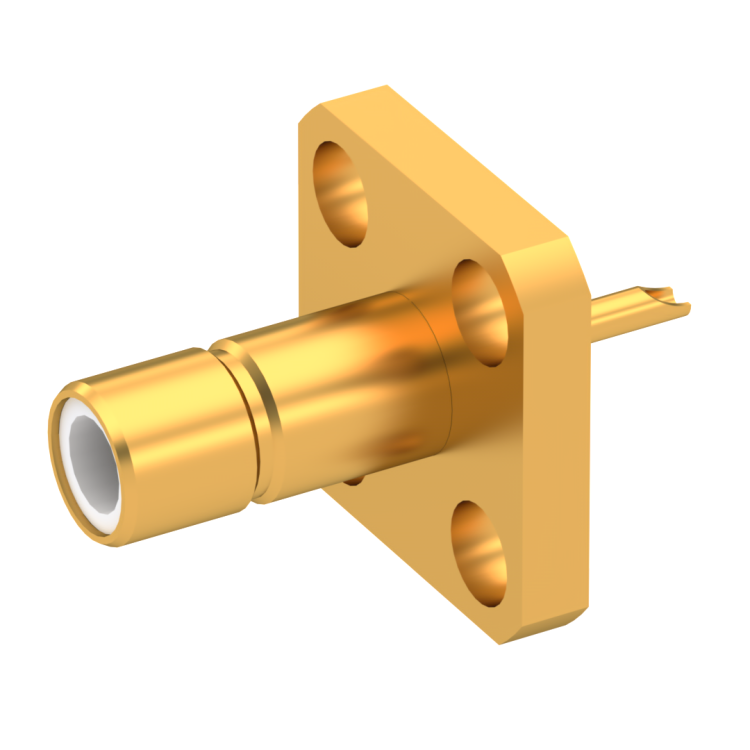 SMB / STRAIGHT JACK RECEPTACLE MALE GOLD