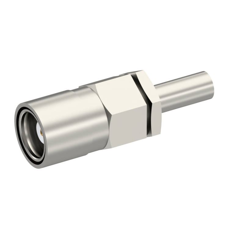 75 OHM / STRAIGHT PLUG FEMALE CRIMP TYPE FOR 2.6/75 S NICKEL