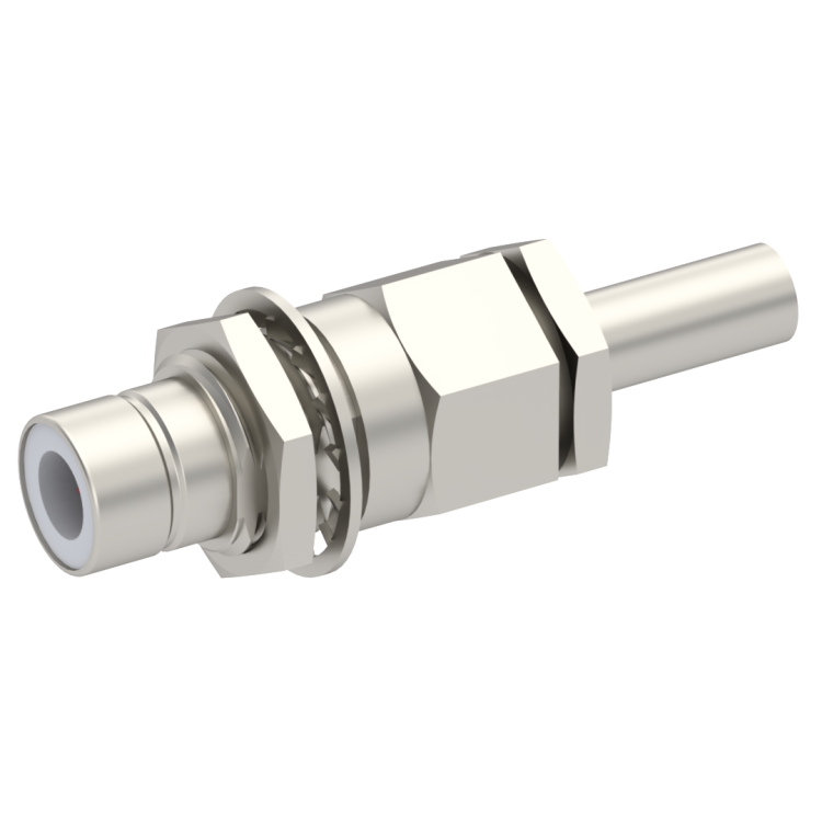 75 OHM / STRAIGHT JACK MALE CRIMP TYPE FOR 2.6/75 S NICKEL