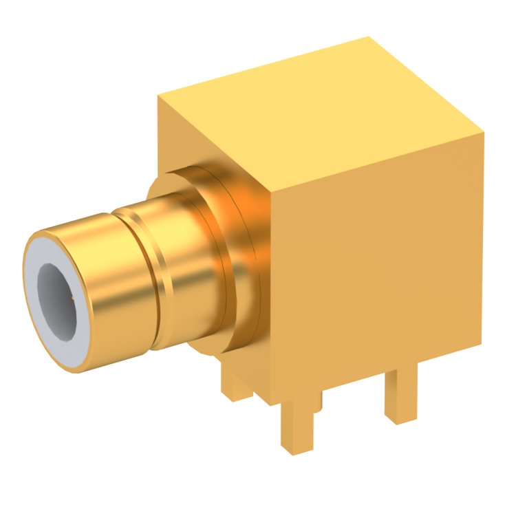 75 OHM  / RIGHT ANGLE JACK MALE GOLD