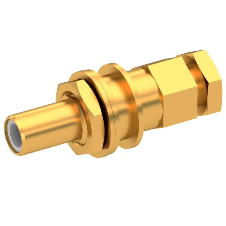 SLB / STRAIGHT JACK MALE SOLDER CLAMP FOR .085''/50 SR GOLD FLOAT MOUNT/BLIND MATE
