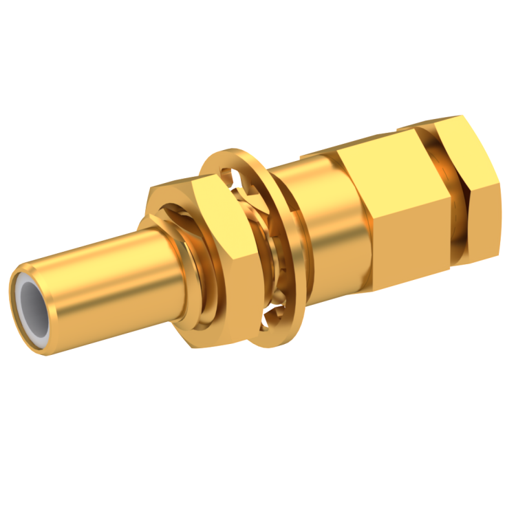 SLB / STRAIGHT JACK MALE CLAMP TYPE FOR 2.6/50 D CABLE GOLD