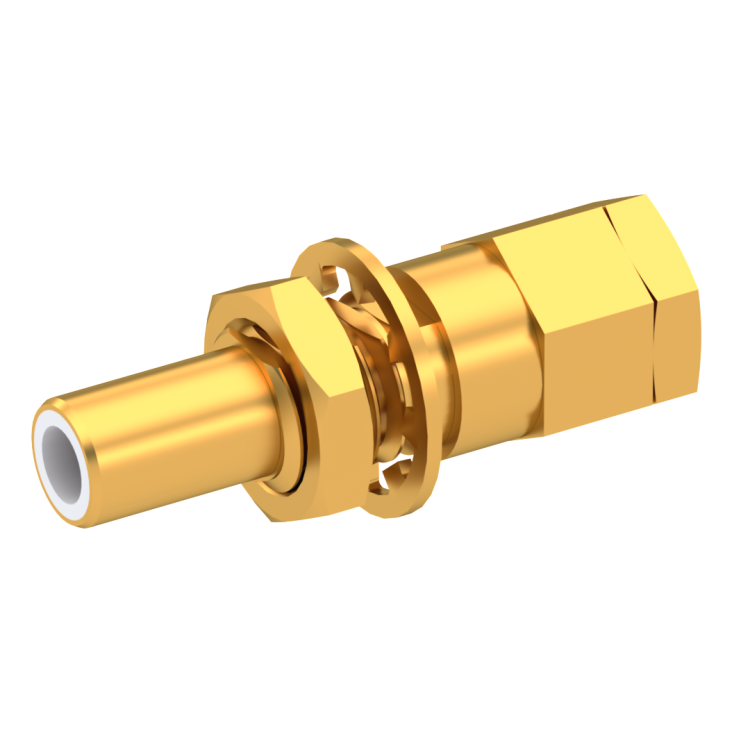 SLB / STRAIGHT JACK MALE CRIMP TYPE FOR 2.6/50 D CABLE GOLD FLOAT MOUNT/BLIND MATE SLB / STRAIGHT JACK MALE CRIMP TYPE FOR 2.6/50 D CABLE GOLD FLOAT MOUNT/BLIND MATE