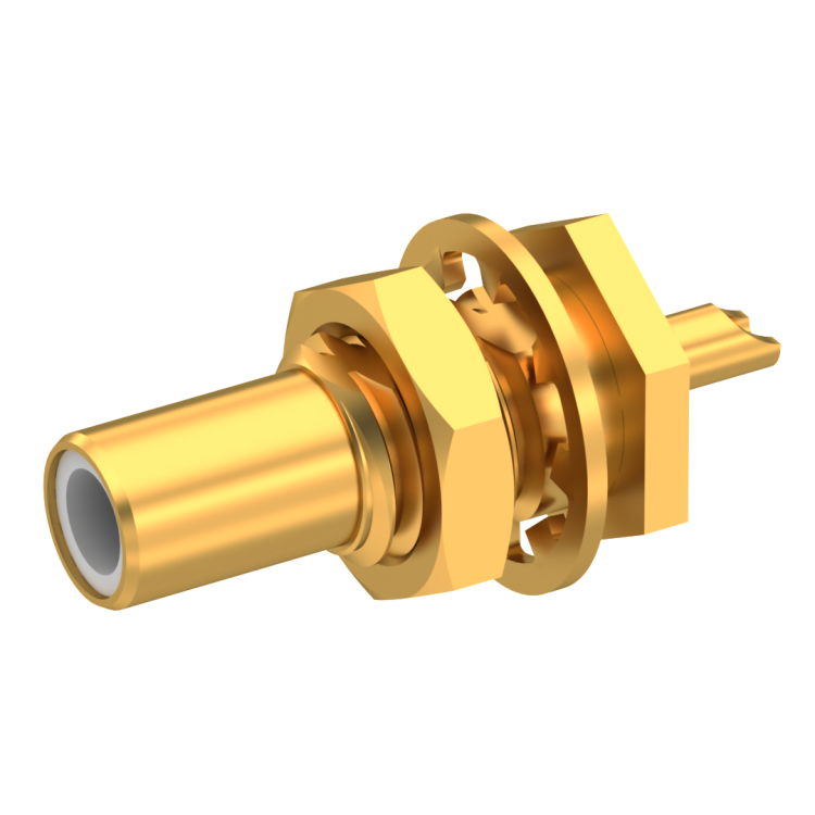 SLB / STRAIGHT JACK RECEPTACLE MALE GOLD REAR MOUNT