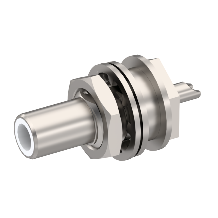 SLB / STRAIGHT JACK RECEPTACLE MALE NICKEL FLOAT MOUNT/BLIND MATE - REAR MOUNT SLB / STRAIGHT JACK RECEPTACLE MALE NICKEL FLOAT MOUNT/BLIND MATE - REAR MOUNT