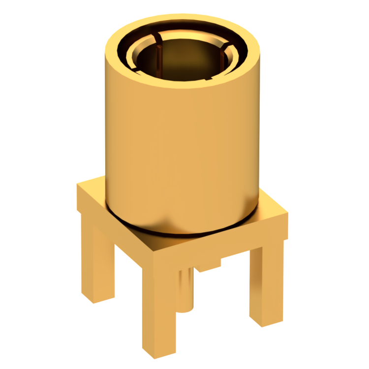 SLB / STRAIGHT PLUG RECEPTACLE FEMALE GOLD