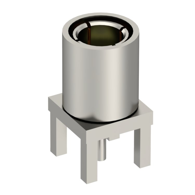 SLB / STRAIGHT PLUG RECEPTACLE FEMALE NICKEL FLOAT MOUNT/BLIND MATE