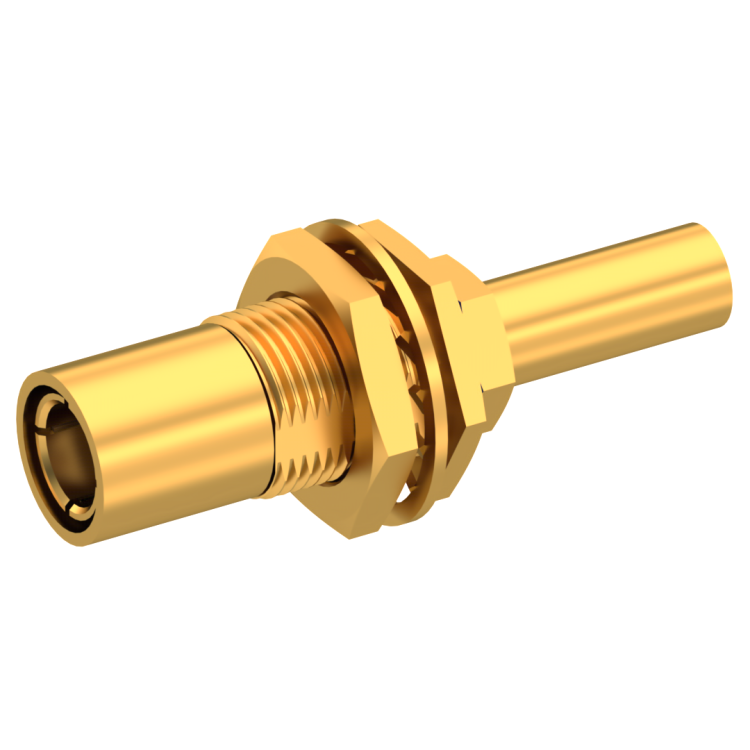 SLB / STRAIGHT PLUG FEMALE CRIMP TYPE FOR 2.6/50 S CABLE GOLD