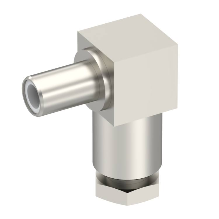 SLB / RIGHT ANGLE JACK MALE CLAMP TYPE FOR 2.6/50 S CABLE NICKEL