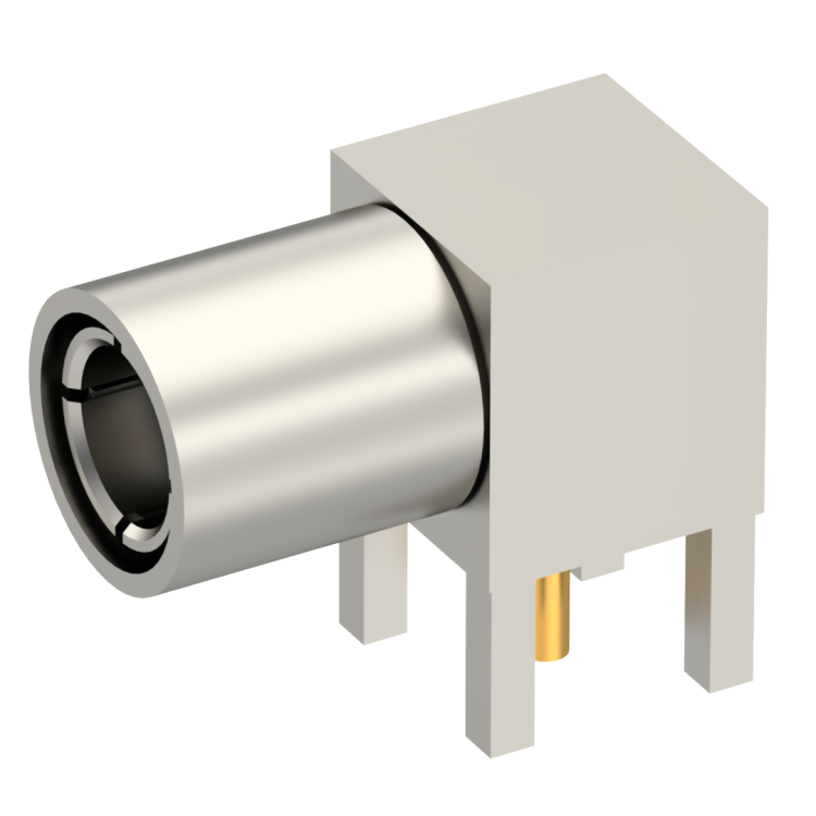 SLB / RIGHT ANGLE PLUG RECEPTACLE FEMALE NICKEL