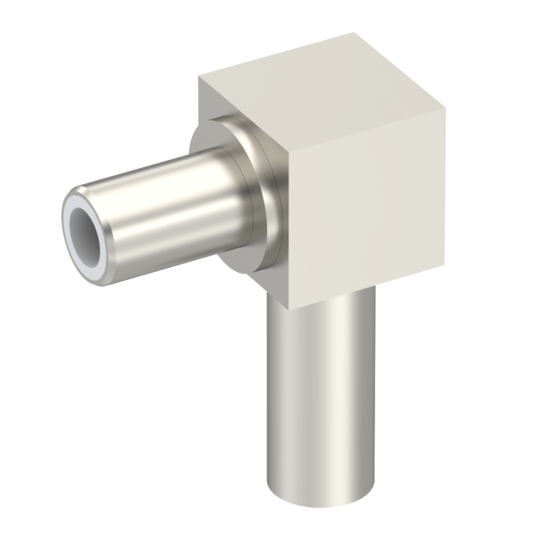SLB / RIGHT ANGLE JACK MALE CRIMP TYPE FOR 2.6/50 D CABLE GOLD SLB / RIGHT ANGLE JACK MALE CRIMP TYPE FOR 2.6/50 D CABLE GOLD