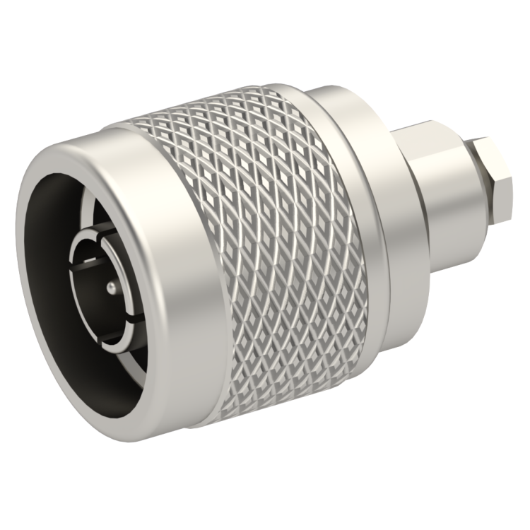 N / STRAIGHT PLUG MALE CLAMP TYPE FOR 2/50 D CABLE NICKEL N / STRAIGHT PLUG MALE CLAMP TYPE FOR 2/50 D CABLE NICKEL