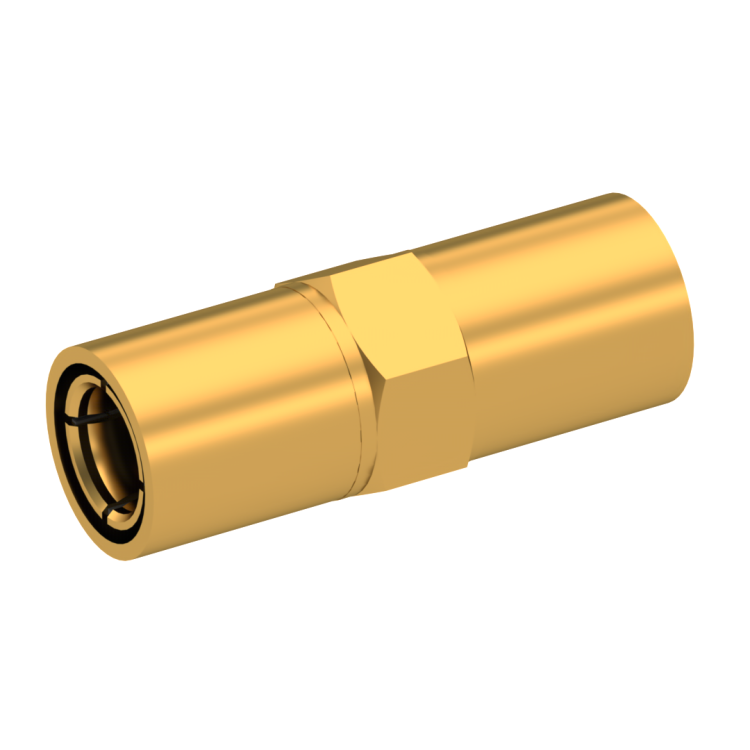 SMB / SMB STRAIGHT PLUG/PLUG FEMALE/FEMALE GOLD