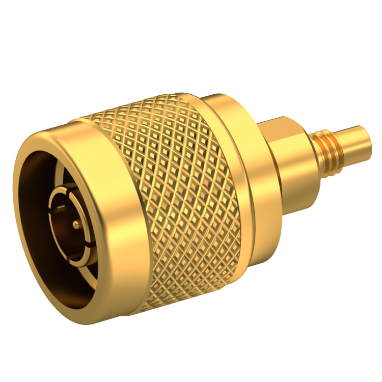 TNC / SMB STRAIGHT PLUG/JACK MALE/MALE GOLD