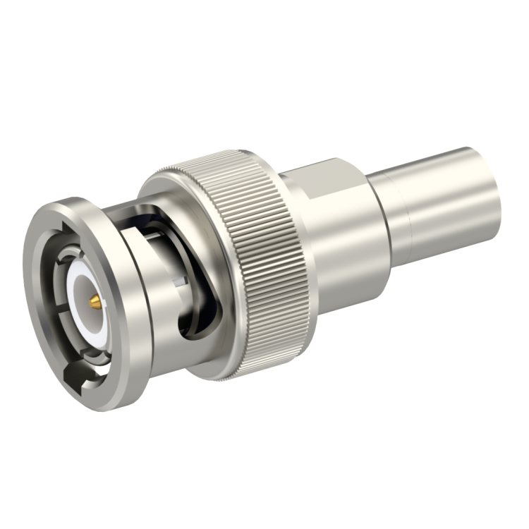 BNC / SMB STRAIGHT PLUG/PLUG MALE/FEMALE NICKEL