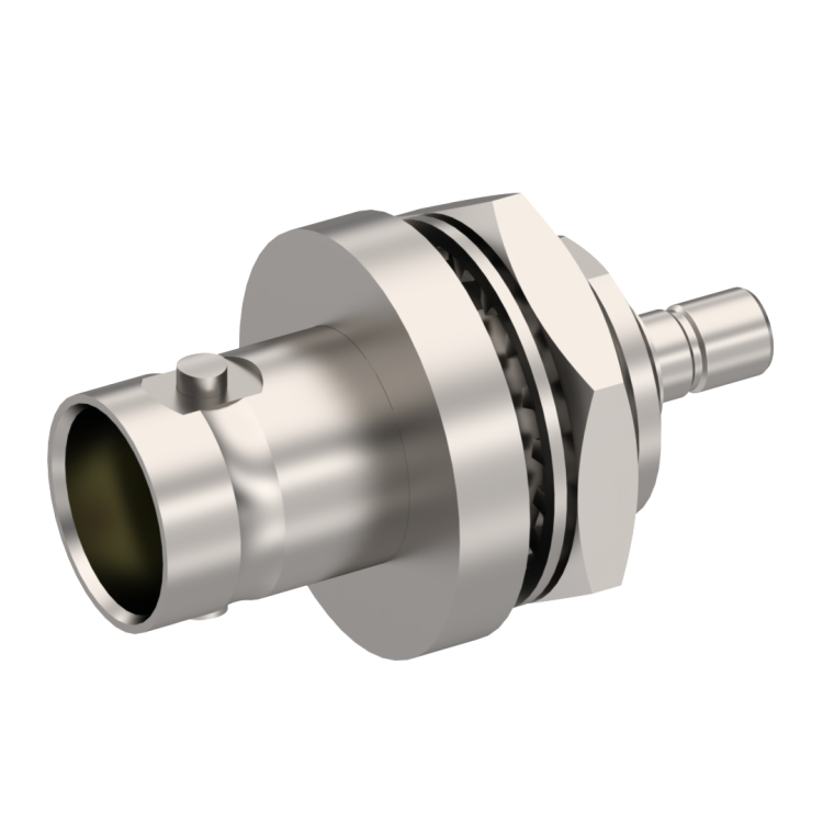 BNC / SMB STRAIGHT JACK/JACK FEMALE/MALE NICKEL