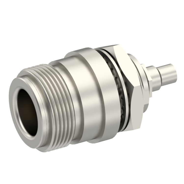 SMC / N STRAIGHT JACK/JACK MALE/FEMALE NICKEL SMC / N STRAIGHT JACK/JACK MALE/FEMALE NICKEL