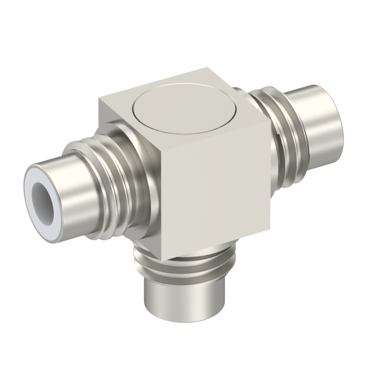 75 OHM / 75 OHM / 75 OHM TEE JACK/JACK/JACK MALE/MALE/MALE NICKEL 75 OHM / 75 OHM / 75 OHM TEE JACK/JACK/JACK MALE/MALE/MALE NICKEL